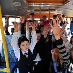 Vaikų grupės organizuoto vežimo autobusu Vimoga taisyklės prieš organizuojamą vaikų vežimą