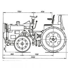 Yak Zrobiti Budget-Minitraktor zum Brechen mit eigenen Händen Minitraktor zum Brechen mit eigenen Händen 4x4 handgeführter Traktor